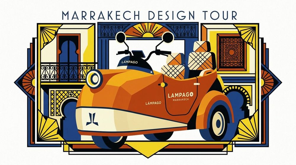 Du Majorelle au Théâtre Royal · Lampago Marrakech